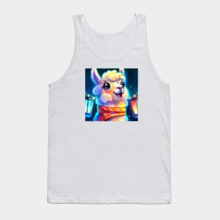 Cute Llama Drawing Tank Top